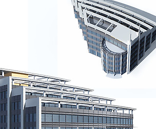 City office building avant-garde hotel  050