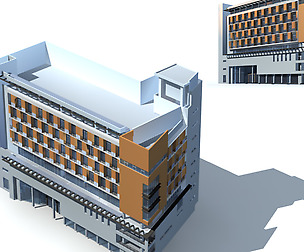 City office building avant-garde hotel  074