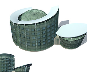 City office building avant-garde hotel  091
