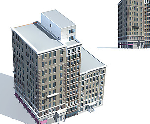 City office building avant-garde hotel  116