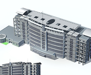 City office building avant-garde hotel  123