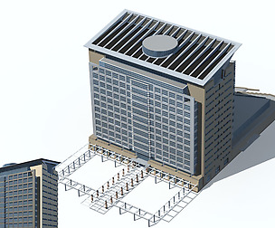 City office building avant-garde hotel  124