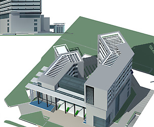 City office building avant-garde hotel  128