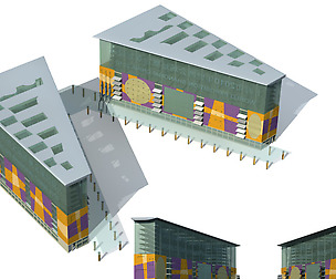City office building avant-garde hotel  140