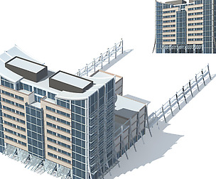 City office building avant-garde hotel  146