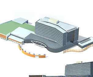 City office building avant-garde hotel  150