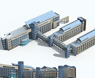 City office building avant-garde hotel  153