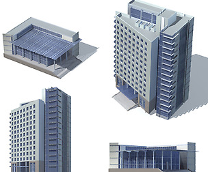 City office building avant-garde hotel  155