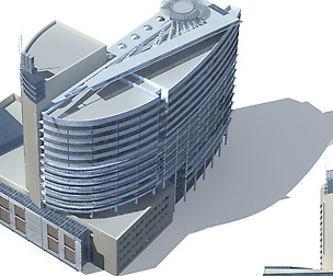 City office building avant-garde hotel  160
