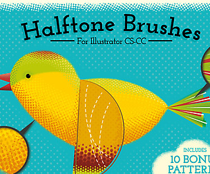 Halftone Brushes + Bonus Patterns