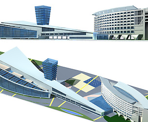 City office building avant-garde hotel  162
