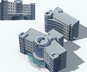 City office building avant-garde hotel  167