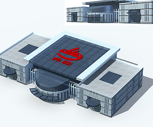 City office building avant-garde hotel  200