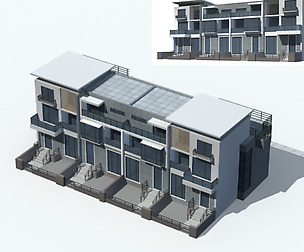 City office building avant-garde hotel  211