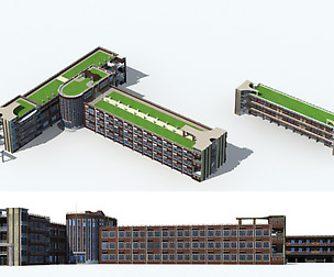 City office building avant-garde hotel  212