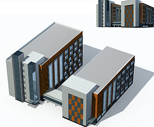City office building avant-garde hotel  215