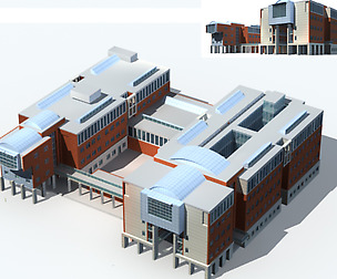 City office building avant-garde hotel  217