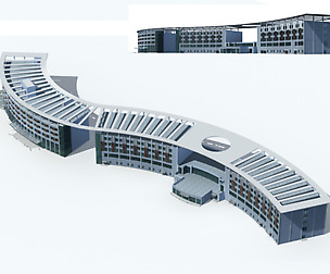 City office building avant-garde hotel  226