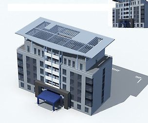 City office building avant-garde hotel  233