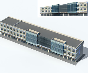 City office building avant-garde hotel  243