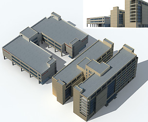City office building avant-garde hotel  244