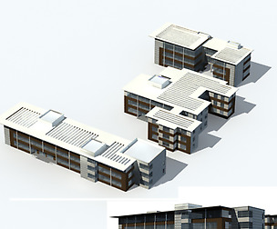 City office building avant-garde hotel  250
