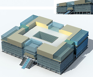 City office building avant-garde hotel  255