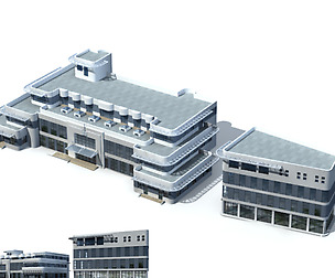 City office building avant-garde hotel  258