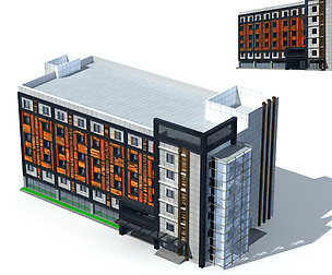City office building avant-garde hotel  259