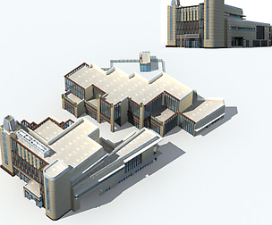 City office building avant-garde hotel  264