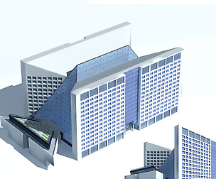 City office building avant-garde hotel  265