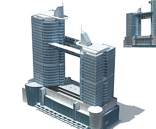 City office building avant-garde hotel  267
