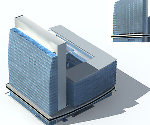 City office building avant-garde hotel  272