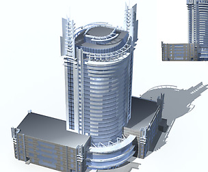 City office building avant-garde hotel  273