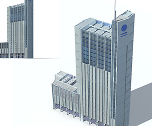City office building avant-garde hotel  275