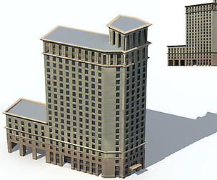 City office building avant-garde hotel  276