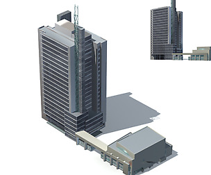 City office building avant-garde hotel  277