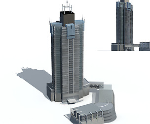 City office building avant-garde hotel  280