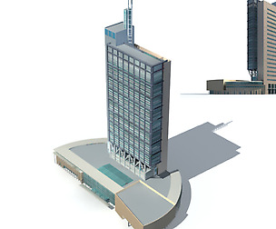 City office building avant-garde hotel  281