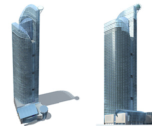 City office building avant-garde hotel  282