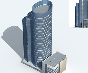 City office building avant-garde hotel  283