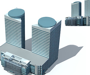 City office building avant-garde hotel  289