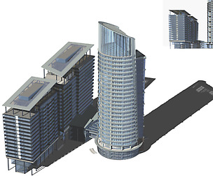 City office building avant-garde hotel  293