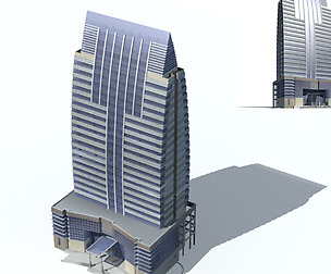 City office building avant-garde hotel  294