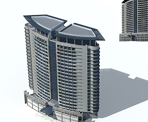 City office building avant-garde hotel  296