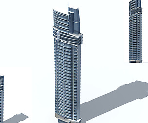 City office building avant-garde hotel  298