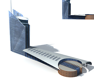 City office building avant-garde hotel  305