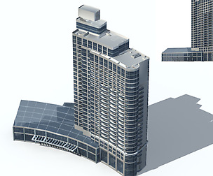 City office building avant-garde hotel  307