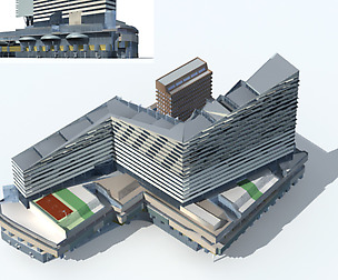 City office building avant-garde hotel  309