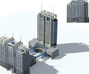 City office building avant-garde hotel  315